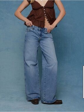 Wide Leg Light Blue Women’s Jeans